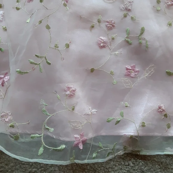 Bonnie Jean Floral Pink Dress Girls 8 - Picture 5 of 9